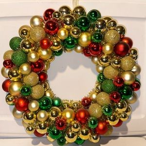 16” Christmas Ornament Wreath